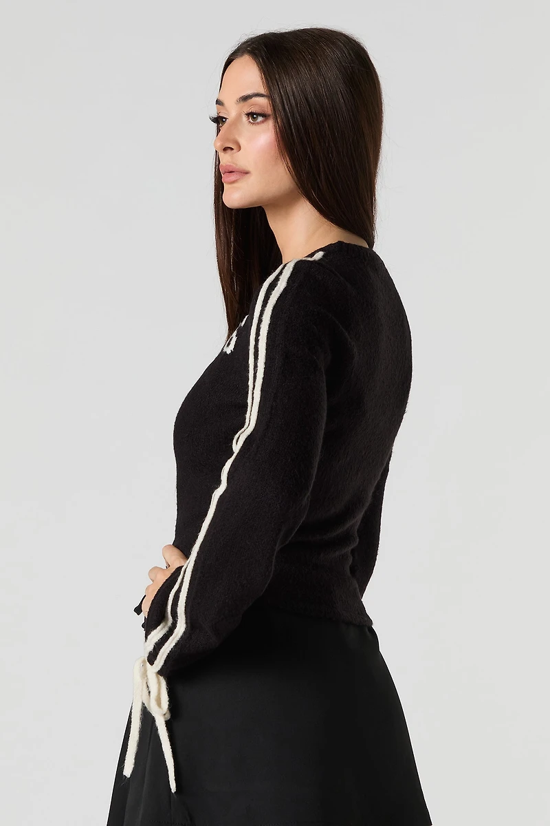 Mossy Jacquard Knit Sweater