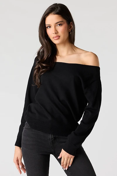 Off Shoulder Sweater