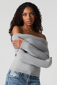 Soft Knit Off Shoulder Sweater