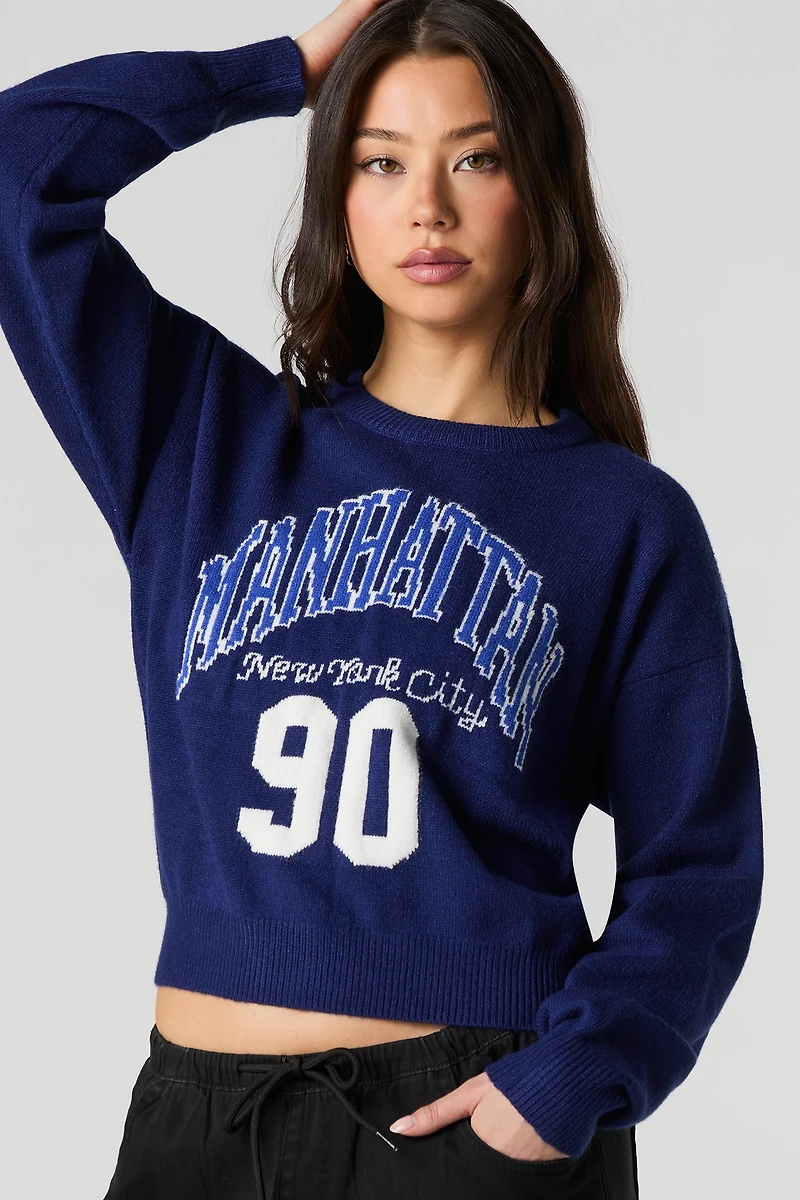 City Jacquard Knit Sweater
