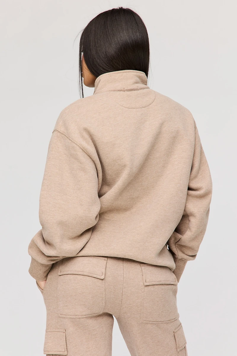 Premium Fleece Boyfriend Half Zip