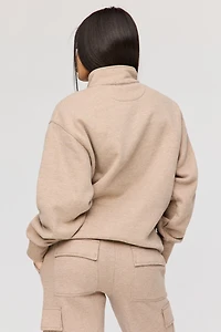 Premium Fleece Boyfriend Half Zip