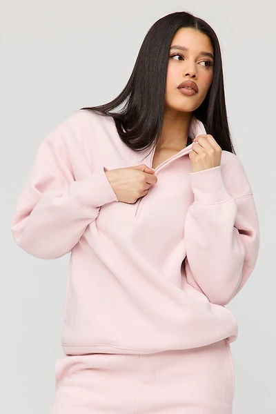 Premium Fleece Boyfriend Half Zip