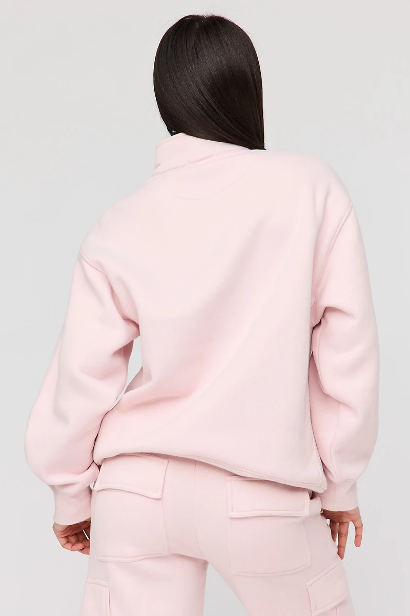 Premium Fleece Boyfriend Half Zip