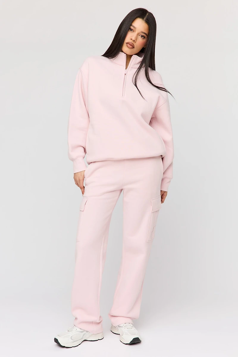 Premium Fleece Boyfriend Half Zip