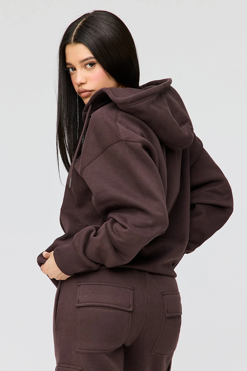 Premium Fleece Boyfriend Zip Hoodie