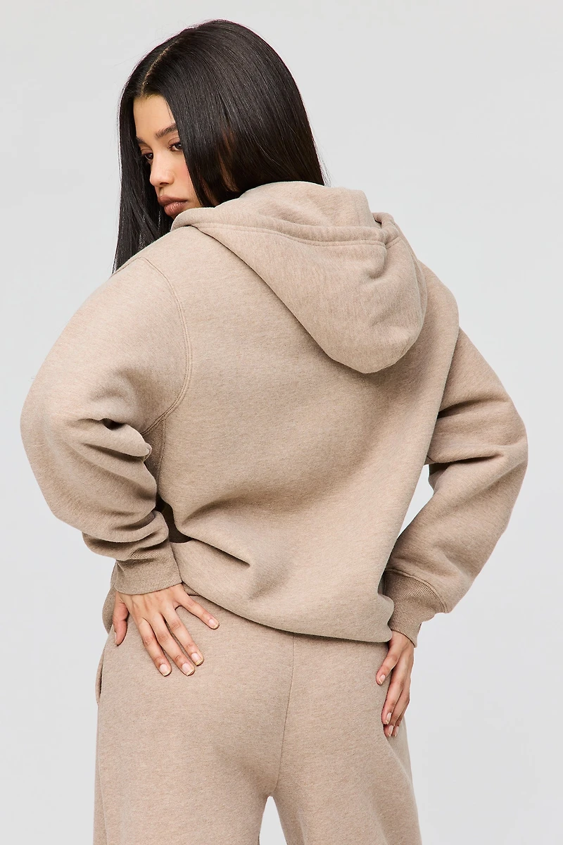 Premium Fleece Boyfriend Zip Hoodie