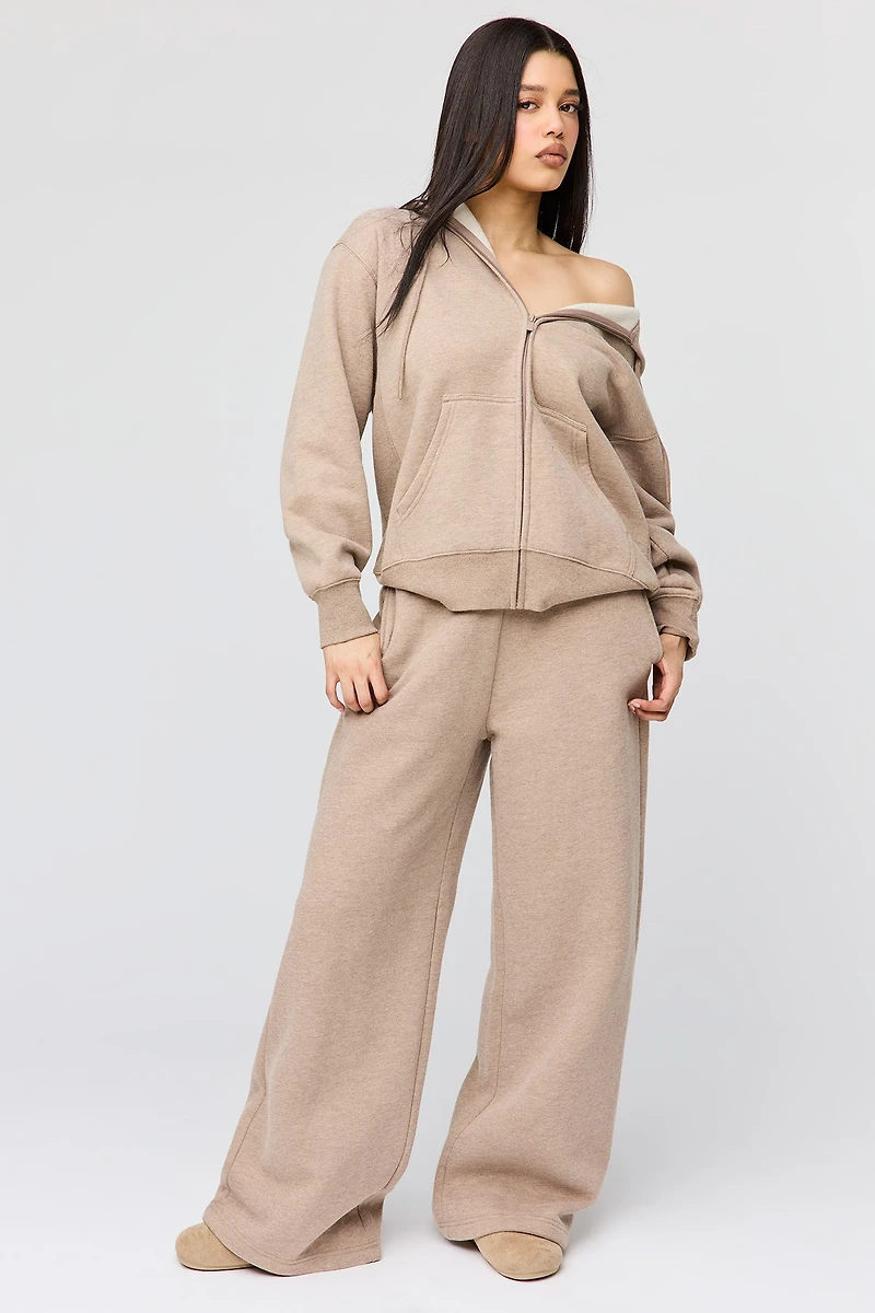 Premium Fleece Boyfriend Zip Hoodie
