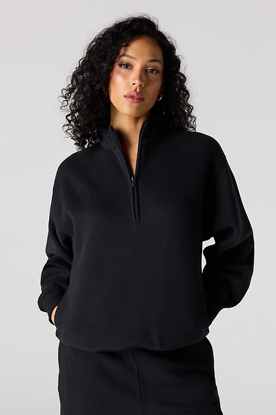 Premium Fleece Boyfriend Half Zip