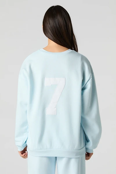 City Twill Embroidered Fleece Sweatshirt