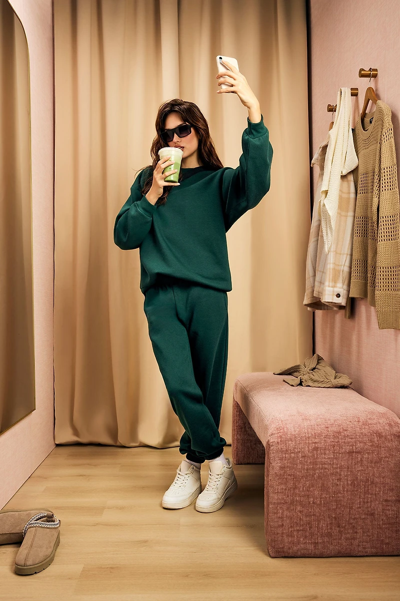Oversized Fleece Sweatshirt