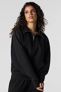 Fleece Quarter Zip Sweatshirt