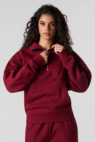 Fleece Quarter Zip Sweatshirt