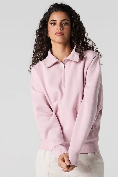 Fleece Quarter Zip Sweatshirt