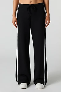 Waffle Knit Striped Pant