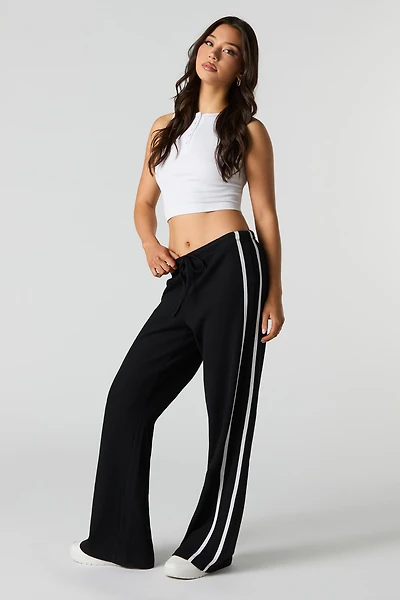 Waffle Knit Striped Pant