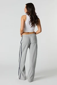 Waffle Knit Striped Pant