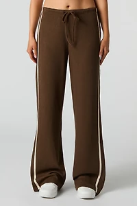 Waffle Knit Striped Pant