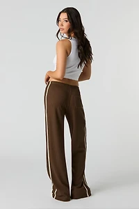 Waffle Knit Striped Pant