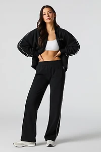 Pantalon d'entraînement Active en molleton avec motif brodé LA