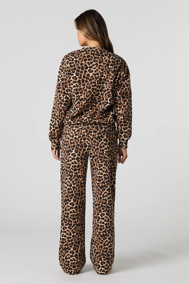 Pantalon en molleton imprimé