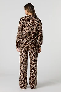 Pantalon en molleton imprimé