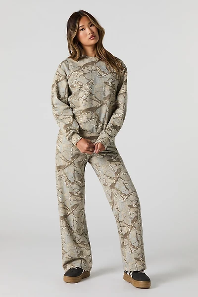 Printed Fleece Sweatpant