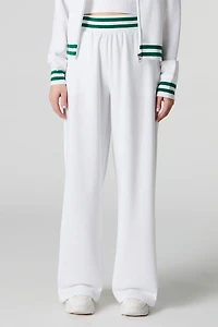 Active Striped Waist Fleece Sweatpant