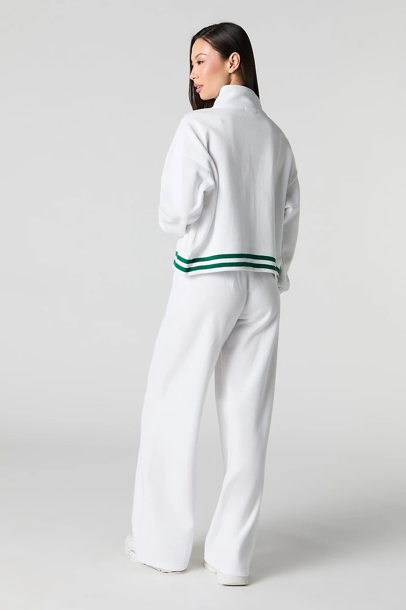 Active Striped Waist Fleece Sweatpant