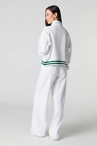 Active Striped Waist Fleece Sweatpant