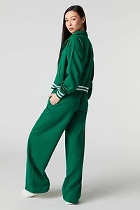 Active Striped Waist Fleece Sweatpant