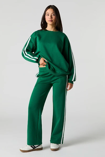 Side Striped Fleece Sweatpant