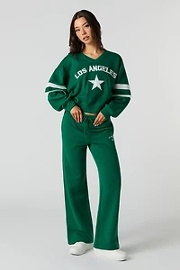 LA Embroidered Fleece Sweatpant