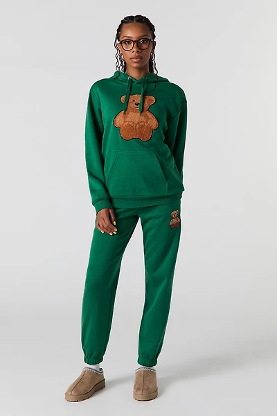 Teddy Bear Embroidered Classic Fleece Jogger