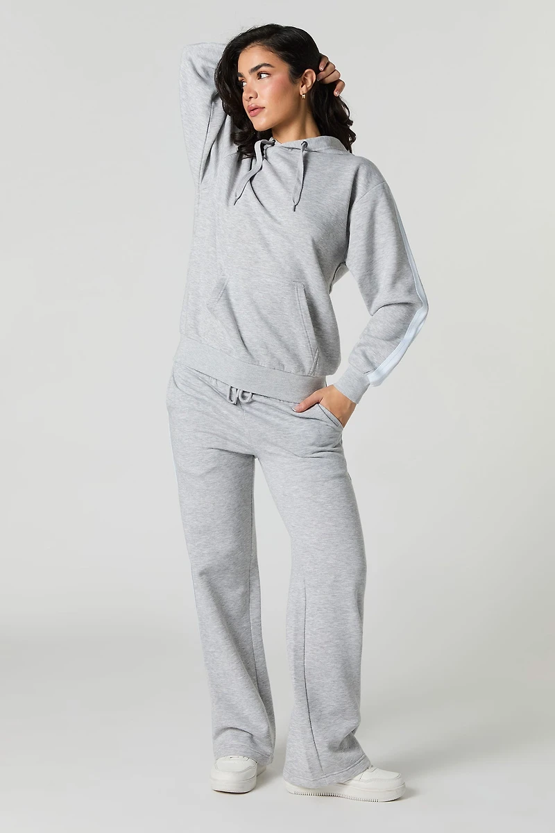 Pantalon en molleton avec rayures latérales