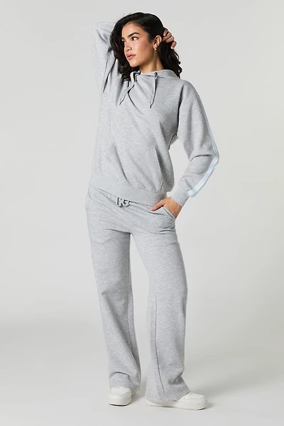 Pantalon en molleton avec rayures latérales