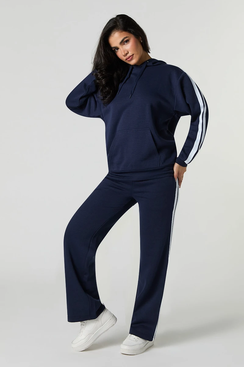 Pantalon en molleton avec rayures latérales
