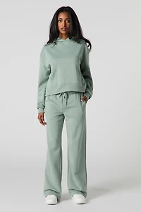 Fleece Wide Leg Sweatpant