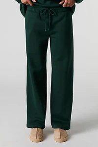 Pantalon d'entraînement à jambe large en molleton