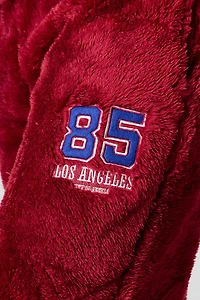 Faux Fur Embroidered Jogger