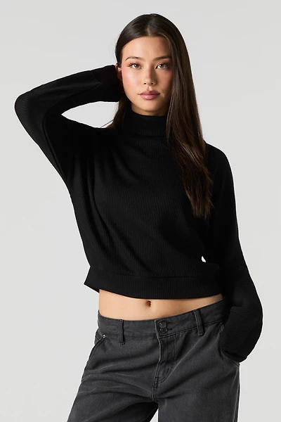 Ribbed Turtleneck Sweater