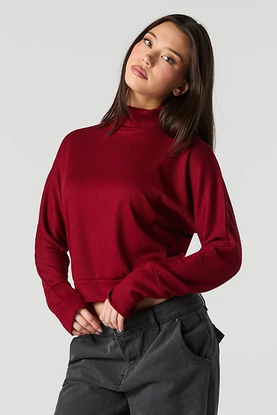 Ribbed Turtleneck Sweater