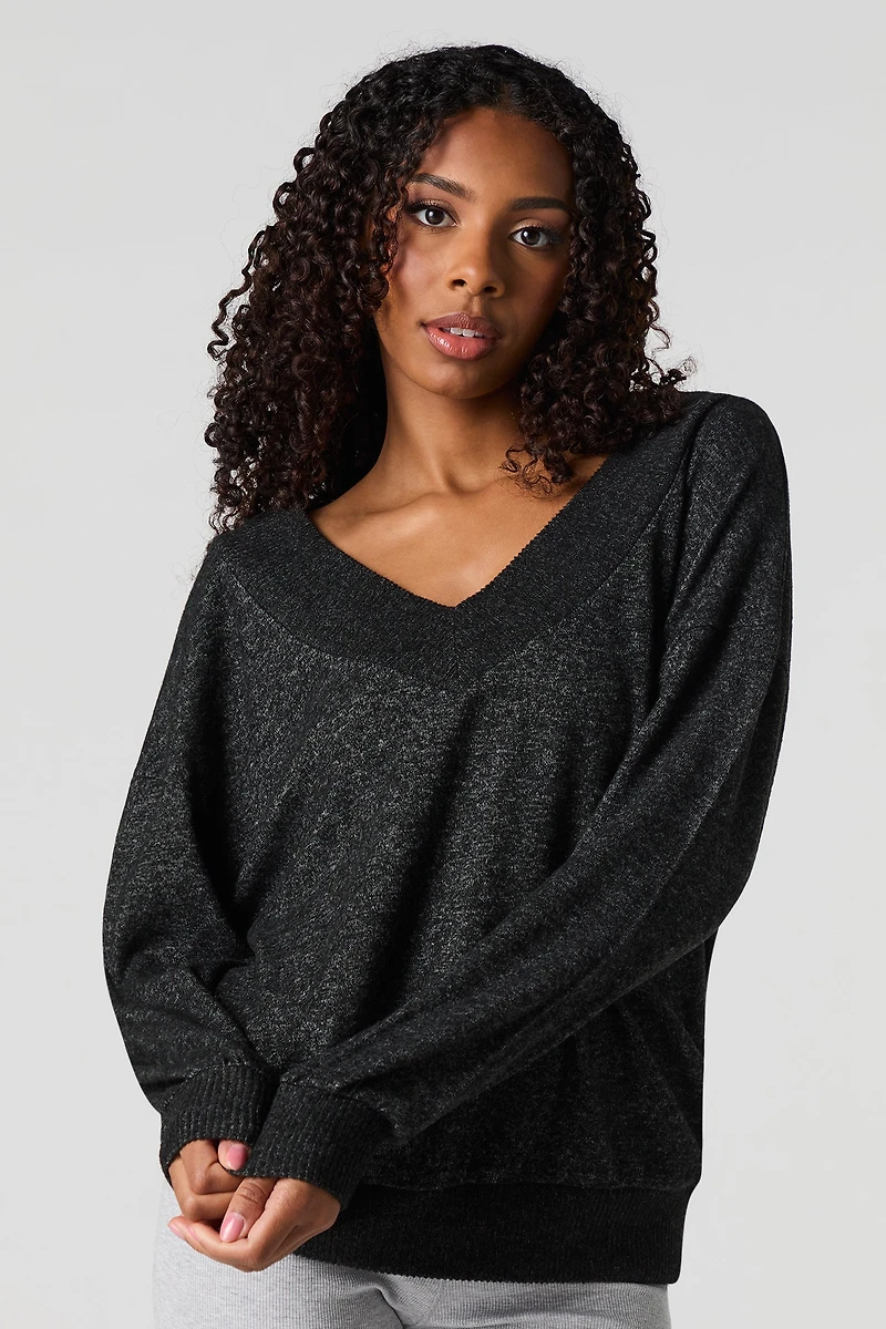 Wide V-Neck Sweater
