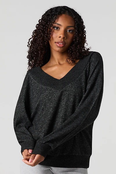 Wide V-Neck Sweater