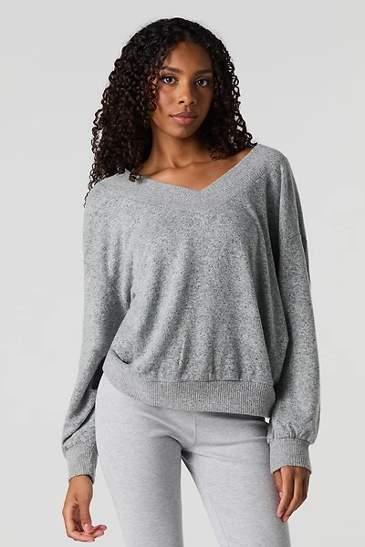 Wide V-Neck Sweater