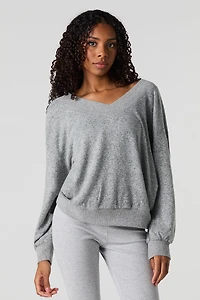 Wide V-Neck Sweater