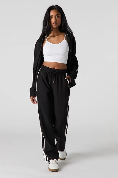 Pantalon Active avec rayures latérales et taille coulissante