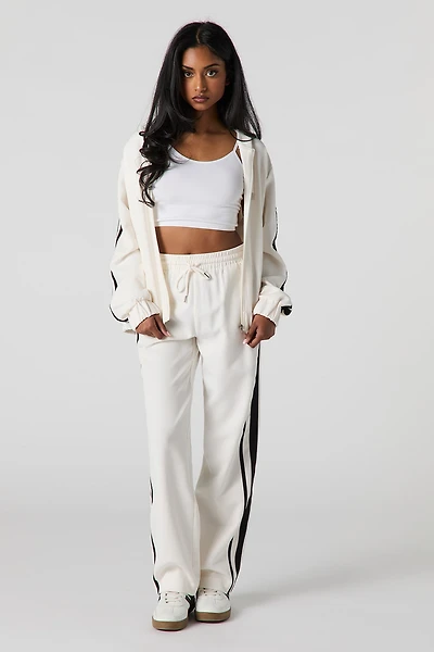 Pantalon Active avec rayures latérales et taille coulissante