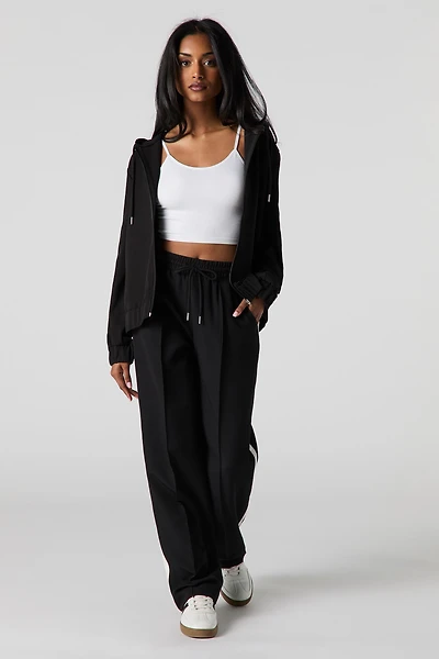 Active Side Striped Pleated Drawstring Pant