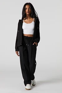Active Side Striped Pleated Drawstring Pant